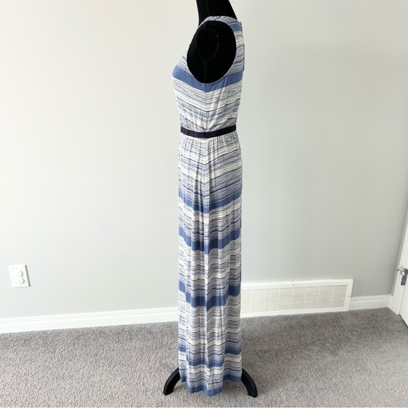 Ann Taylor Loft Striped Jersey Sleeveless Maxi Dress - Picture 2 of 13